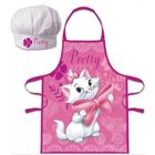 KIDS EUROSWAN SL Ensemble Tablier et Toque - Disney - Marie les Aristochats - Taille Unique - Microfibres - Rose