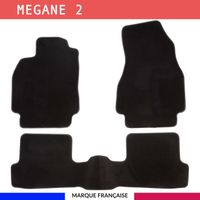 Tapis de voiture - Sur Mesure pour MEGANE 2 - 3 pièces - Tapis de sol antidérapant pour automobile