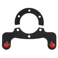(B)Kits de boutons de klaxon externe en Fiber pour MOMO-OMP-Nardi-Sparco, 6 boulons, couvre-volant de véhicule à double bouton