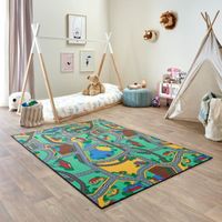 Tapis de Jeu Enfant 140x200cm, Playtime - Tapis Circuit Voiture - Lavable - Antidérapant - Carpet Studio