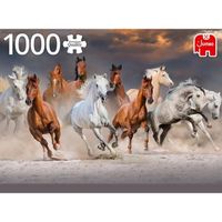 Puzzle - JUMBO - Desert Horses - 1000 pièces - Adulte - Intérieur
