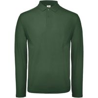 Polo manches longues - Homme - PUI12 - vert bouteille
