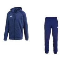 Jogging Polaire A Capuche et Zip Homme - Adidas - Bleu Marine - Manches longues - Respirant - Multisport
