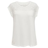 Elia Life S/s T-Shirt  Femme ONLY - Taille S - Couleur BLANC