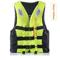  Gilet de sauvetage universel Adulte Natation Bateau Ski Vest+Whistle Outdoor Practical Life Jacket Whistle S -XXXL