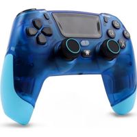 Manette sans Fil PS4 bleue, manette de jeu bluetooth Compatible avec for PS4-IOS-for Switch-PC- for PS4 vibration à 6 axes bleue