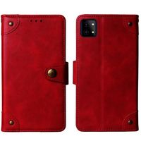 JYT Rouge Flip Premium Cuir Housse Coque Pour NUU A9L 6.3 inch Étui Couverture Case Protecteur Cover Antichoc