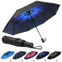 Parapluie Pliant ,Coupe-Vent,Ouverture/Fermeture Manuel ,8 Sections-Portée -110 cm