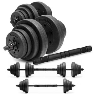 Barre d'Haltères pour Fitness 220 cm de Long, Barre de Musculation Compatible avec Disques 5 cm, avec Poignée Moletée, pour Entraînement Haltérophilie, Squat, Soulevé de Terre, Développé Couché | FR