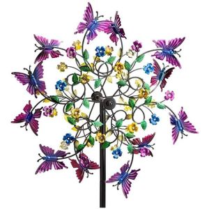 GIROUETTE - CADRAN Moulin à vent en métal unique et magiquemoulin à vent cinétique en métal avec piquet de jardinsculpture cinétique 3Dattrapeve 259