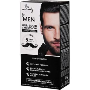 COLORATION oneonly for men color cream moustache, barbe  side