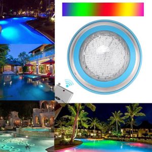 PROJECTEUR - LAMPE Lumières LED submersibles avec télécommande, AC12V 35W 360LED Lampe de piscine étanche Multicolor RGB Lampe sous-marine