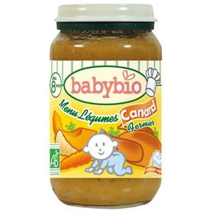 PLATS CUISINÉS Petit Pot Bébé Légumes Canard - Babybio - Bio - 2x200g - Dès 8 mois