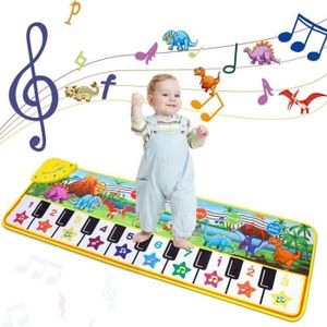 TAPIS ÉVEIL - AIRE BÉBÉ Tapis Musical Bébé - 8 Sons d’Animaux - Instrument Touch Jeu Clavier pour Enfants