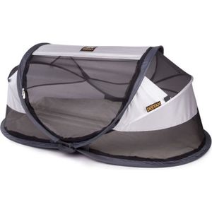 LIT PLIANT  Lit d'enfant de voyage avec moustiquaire Luxe 2020 Argenté - DERYAN - Compact - Léger - Sac transport