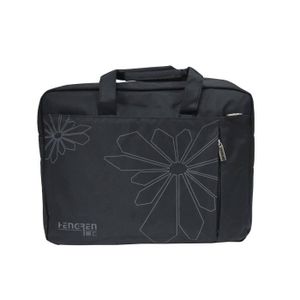 Sac Ordinateur Portable 17-17.3 Pouces Noir - Bandoulière Étanche Grand Format Pour PC MacBook, Voyage Et Bureau