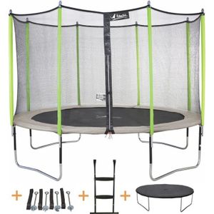 Ringstangen pour trampoline et jardin trampoline de 396 à 400 cm avec 72 plumes 