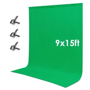 FOND DE STUDIO Neewer 9x15 ft/2,7x4,6M Toile de Fond Vert Chromak