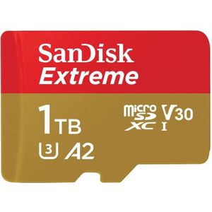 CARTE MÉMOIRE Carte mémoire microSDXC SanDisk Extreme 1 To + ada
