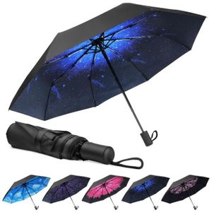 PARAPLUIE Parapluie Pliant ,Coupe-Vent,Ouverture/Fermeture Manuel ,8 Sections-Portée -110 cm