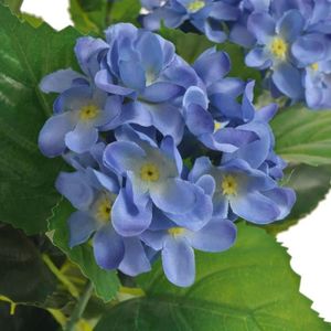 FLEUR ARTIFICIELLE TIP - Plante hortensia artificielle avec pot 60 cm Bleu - YOSOO - DX003489