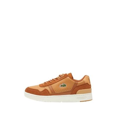 Baskets homme Lacoste ref 58446 2C3 Marron Beige Marron Cdiscount Chaussures