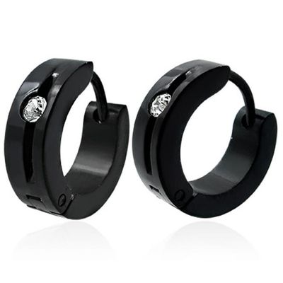 Boucles D'oreilles Homme ZENSE ZE0069 - Argentées, Arceau, Sans Perçage