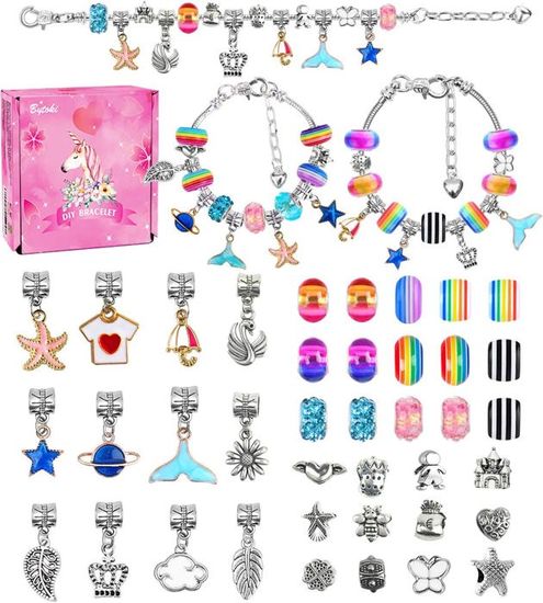 Kit Créatif Cadeau Fille 4-12 Ans - Bouteille D'Eau, Casquette Baseball Et Sac à Crayons DIY Avec Autocollants (Rose)
