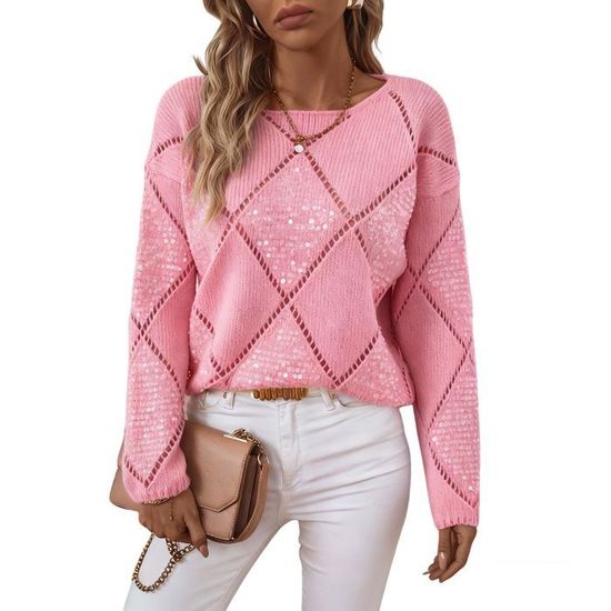 Pull Femme Topshop Taille 10 – Rose, Encolure Ras-du-Cou, Viscose, Très Bon État
