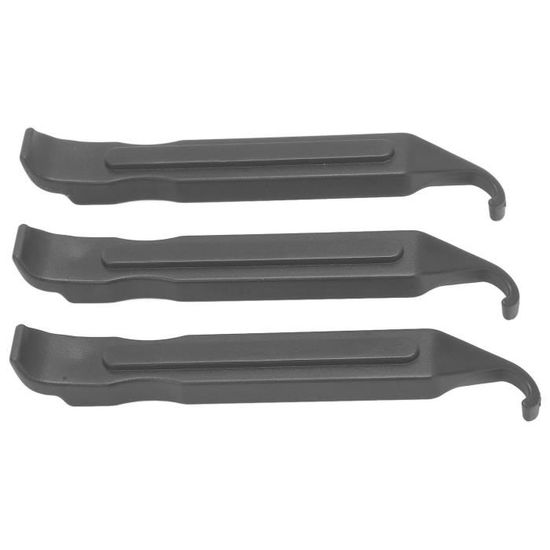 Lot De 3 Démonte-pneus Vélo En Plastique - Levier De Réparation De Chambre à Air Portable - 10.5 Cm - Noir