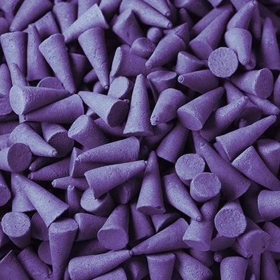 Cônes D'encens Violette - Lot De 50 Cônes Artisanaux Indiens - Senteurs Variées (citronnelle, Fraise, Mangue, Musc, Etc.) - Neuf