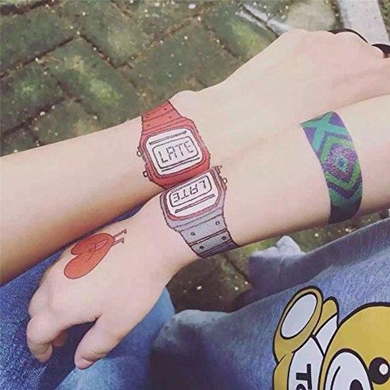 Tattoo Kid Stickers Can Wash Cartoon Bebe Temporaire Autocollants De Securite Pour Garcon Et Fille Montre Cdiscount Au Quotidien