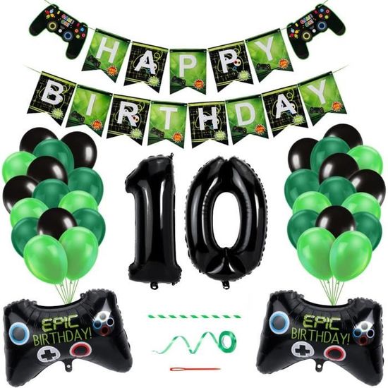 Decoration anniversaire pour 10 ans Garçon, 10 Ans Décorations