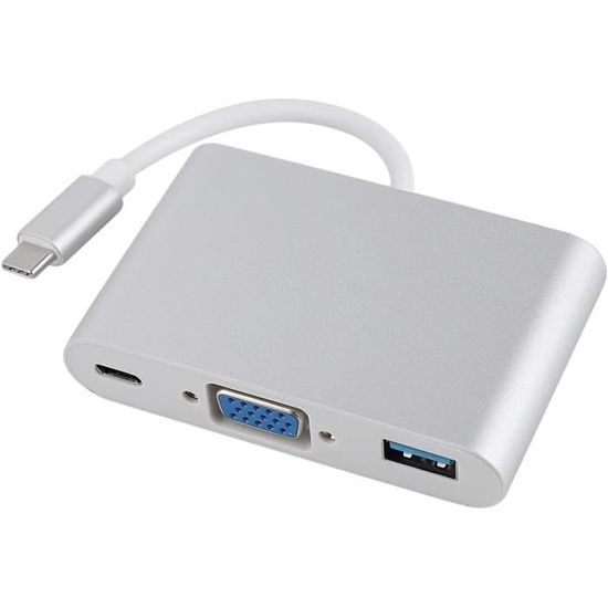 Adaptateur USB Vers VGA 1080p - Pour Moniteur, Projecteur, TV - Compatible USB 3.0/2.0, Multi-écran