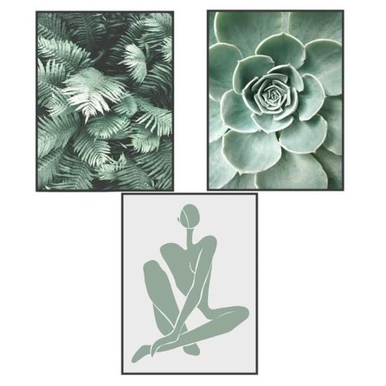 Sarah Duke Lot De 3 Posters Vintage Fleurs Aquarelle - 50 X 70 Cm (Sans Cadre) - Décoration Murale Chambre, Bureau, Salon