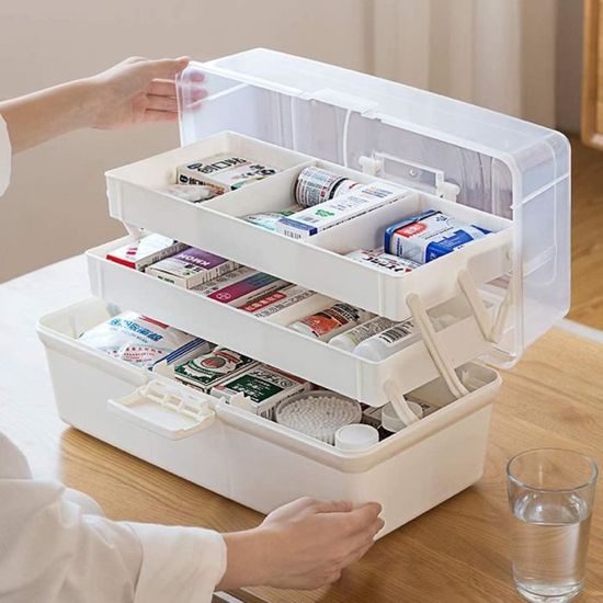 Cestbon Boîte Armoire à Pharmacie Grande médecine fermant à clé  Medikamentenbox armoires de Rangement boîte de médicaments Medizinbo -  Cdiscount Maison