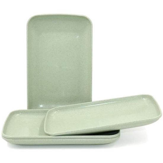 Lot De 18 Assiettes Incassables Grises 26 Cm – Sans BPA, Micro-ondes Et Lave-vaisselle Safe – Pour Pâtes, Entrées, Camping