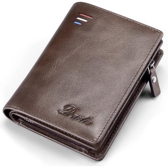 Porte-Cartes Plat En Cuir Vintage en Marron pour homme | Roberto Cavalli