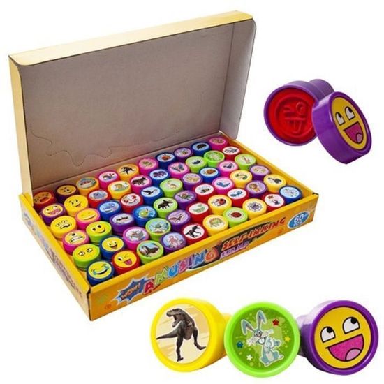 50 Tampons Enfants Animaux XSHAO - Auto-Encreurs Multicolores, Pour Loisirs Créatifs Et Fêtes
