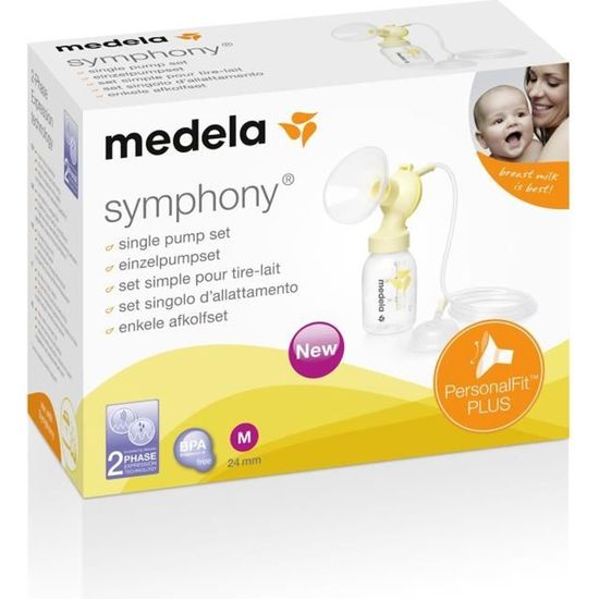 Medela 7 accessoires Set simple Symphony® pour Tire lait PersonalFit™ PLUS - Taille M - 24mm