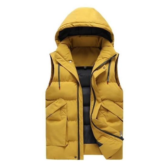 Doudoune Homme Hiver - Chaude & Imperméable | Coupe-Vent Avec Capuche | Taille Standard à Grande