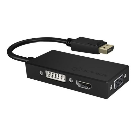 ICY BOX IB-AC1031 Convertisseur vidéo DisplayPort DVI, HDMI, VGA