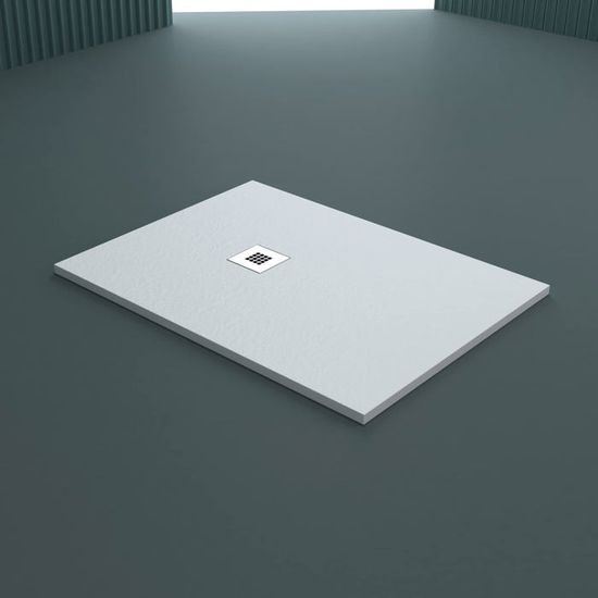 BERNSTEIN - Receveur De Douche Fonte Minérale 100x80x4.5cm Anthracite