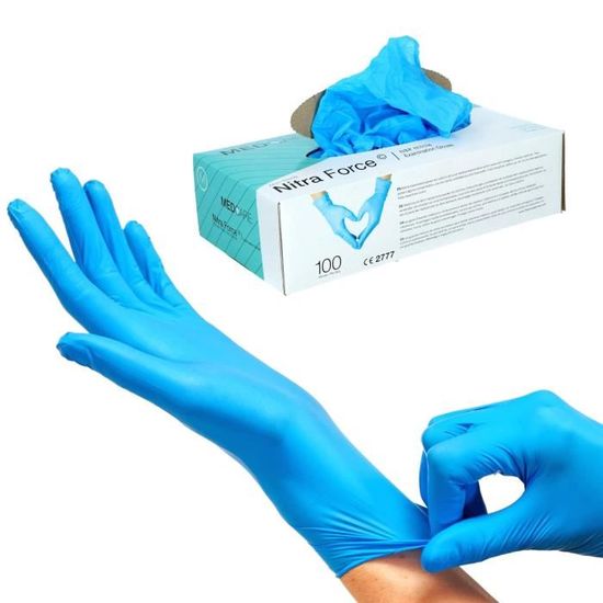 Boîte De 100 Gants Jetables En Nitrile - Non Poudrés, Taille S/unique, Marque Vivezen, Neufs