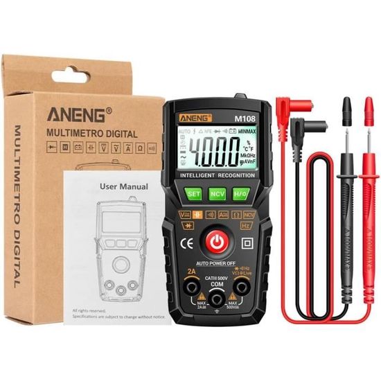 TESMEN TSM-522S Multimetre Numerique, Testeur Electrique TRMS TESMEN TSM-522S Multimetre Numerique, Testeur Electrique TRMS