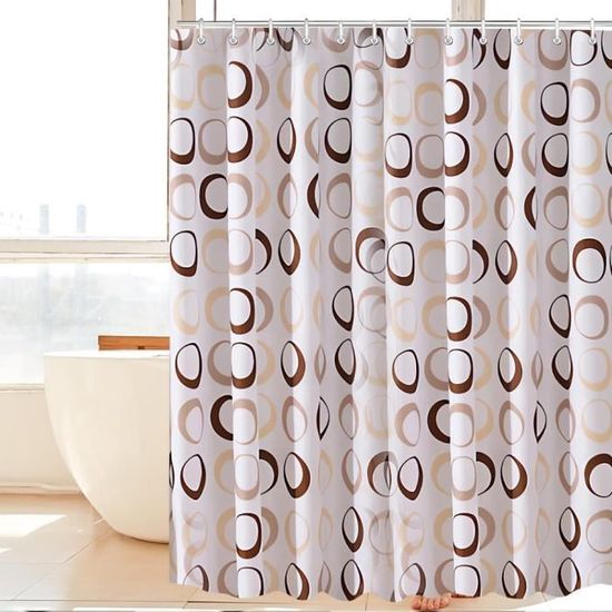 Arteneur® Rideau De Douche Anti-moisissure Motif Fleurs Colorées 120 X 180 Cm Certifié Öko-Tex Standard 100 – Ourlet Lesté, Opaque, Imperméable, Lavable, 8 Anneaux & E-book (français Non Garanti