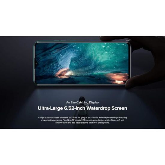 Smartphone Ulefone Note 9P 4G LTE 6,52 Pouces 16MP Octa-Core 4Go+64Go ...