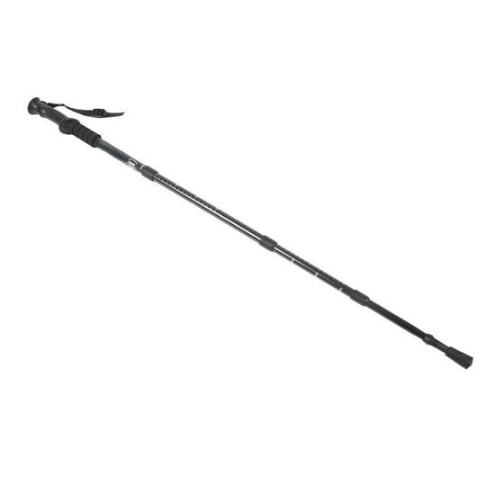 Bâtons De Randonnée Télescopiques Réglables – Acier – 94 Cm – Noir Et Argent