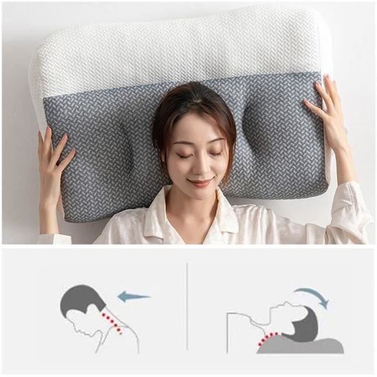 Oreiller Ergonomique SOYA 2.0 - Mémoire De Forme, 5 Zones De Contour - Pour Un Sommeil Réparateur - 4