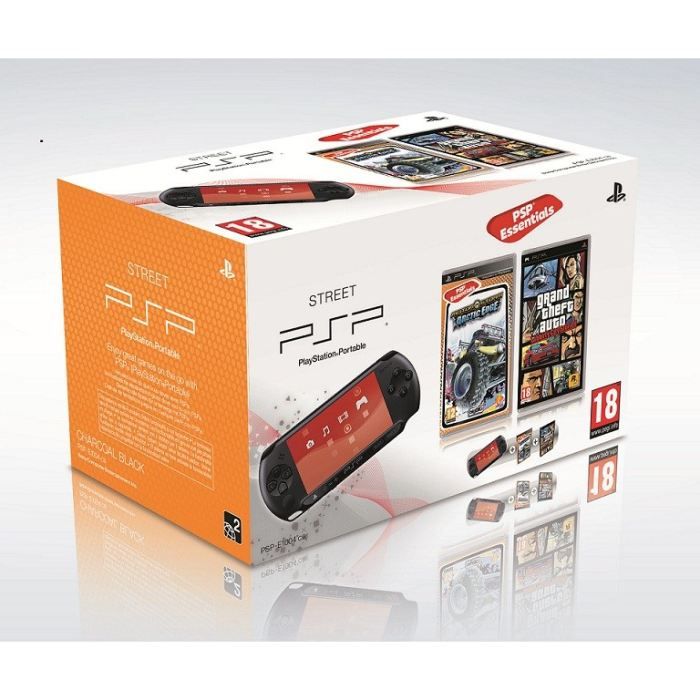 Console Psp Street Noire + Motorstorm Artic Edge + Grand Theft Auto Liberty City Stories